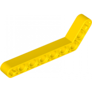 technic hefbalk dik 1x9 gebogen yellow